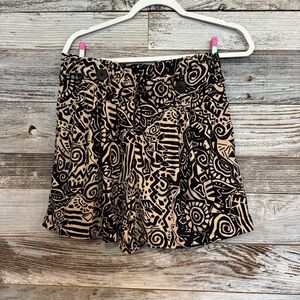 Robert Louis Black and Tan Patterned Dress Shorts with Pockets